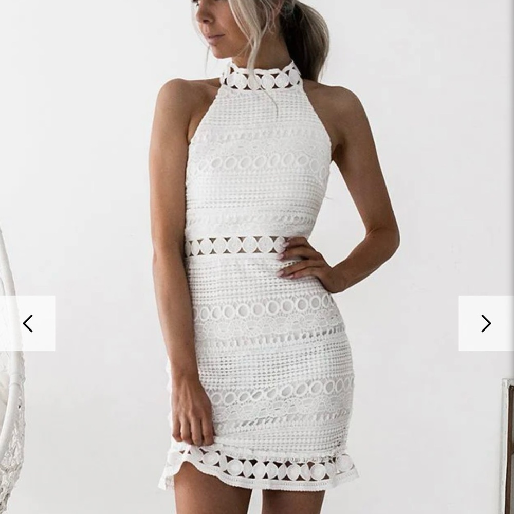 Two Sisters the Label Rivers Dress - White, 4